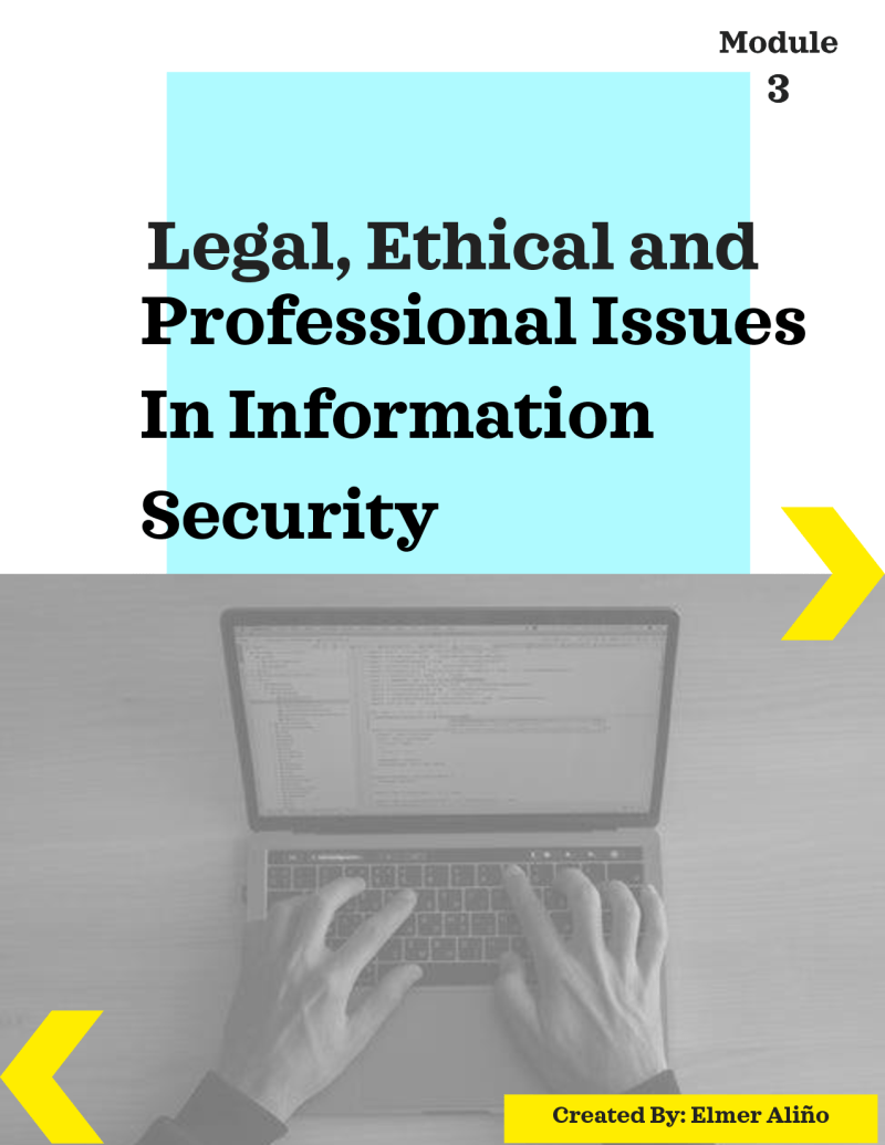 Ethical Issues In Information Security
